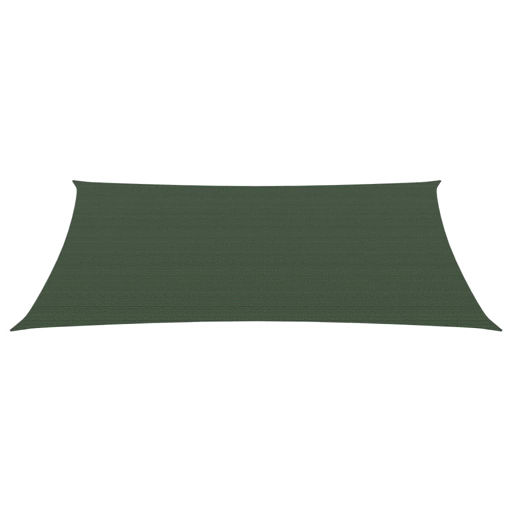 Vela in tessuto per ombrellone 160 g/m² verde scuro 3 x 4,5 m HDPE 02_0009426