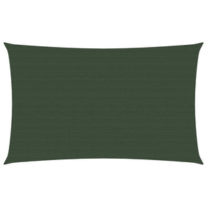 Vela ombreggiante 160 g/m² verde scuro 3,5 x 5 m HDPE 02_0009417