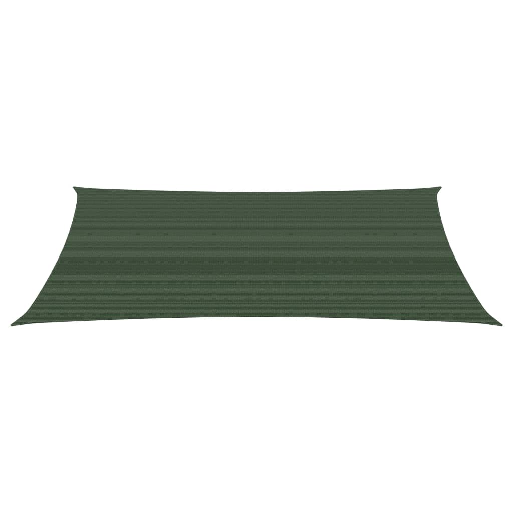 Vela ombreggiante 160 g/m² verde scuro 3,5 x 5 m HDPE 02_0009417