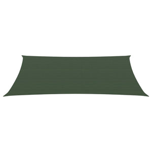 Vela ombreggiante 160 g/m² verde scuro 3,5 x 5 m HDPE 02_0009417