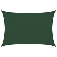 vidaXL Vela Parasole 160 g/m² Verde Scuro 4x5 m in HDPE
