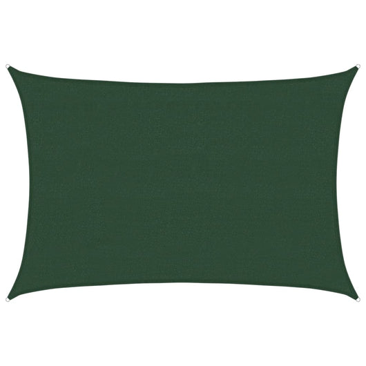 vidaXL Vela Parasole 160 g/m² Verde Scuro 4x5 m in HDPE