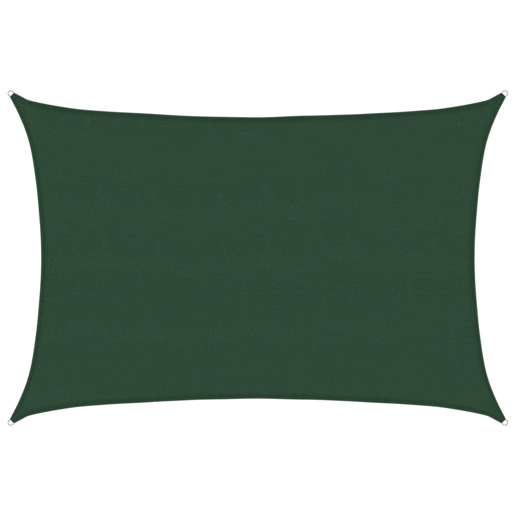 Vela Parasole 160 g/m² Verde Scuro 5x7 m in HDPE 311467