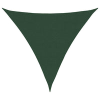 Vela Parasole 160 g/m² Triangolare Verde Scuro 6x6x6 m in HDPE 311487