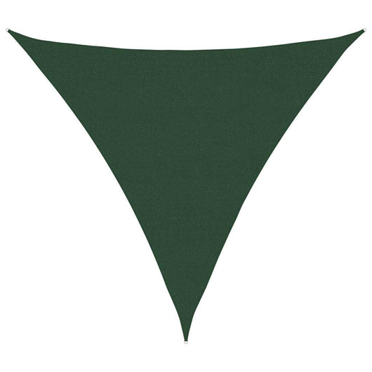 Vela Parasole 160 g/m² Triangolare Verde Scuro 6x6x6 m in HDPE 311487