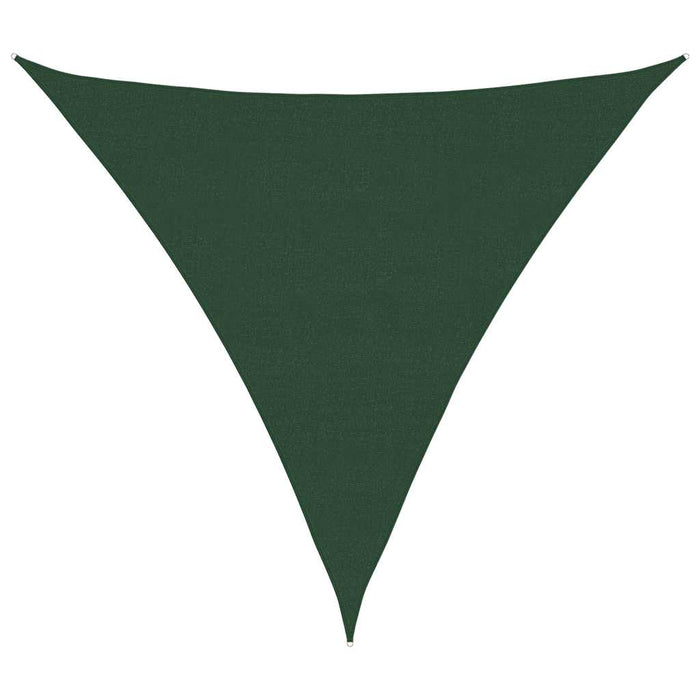 Vela Parasole 160 g/m² Triangolare Verde Scuro 6x6x6 m in HDPE 311487