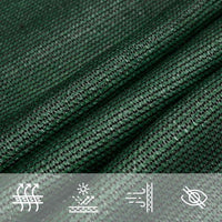 Vela Parasole 160 g/m² Triangolare Verde Scuro 6x6x6 m in HDPE 311487