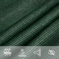 Vela Parasole 160 g/m² Verde Scuro 3/4x2 m in HDPE 311488