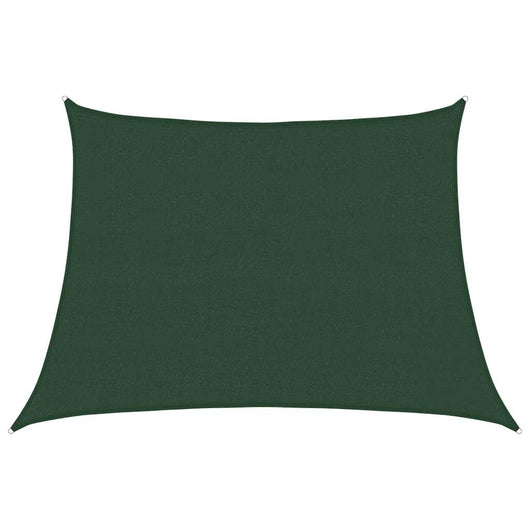 Vela Parasole 160 g/m² Trapezio Verde Scuro 4/5x3 m in HDPE 311490