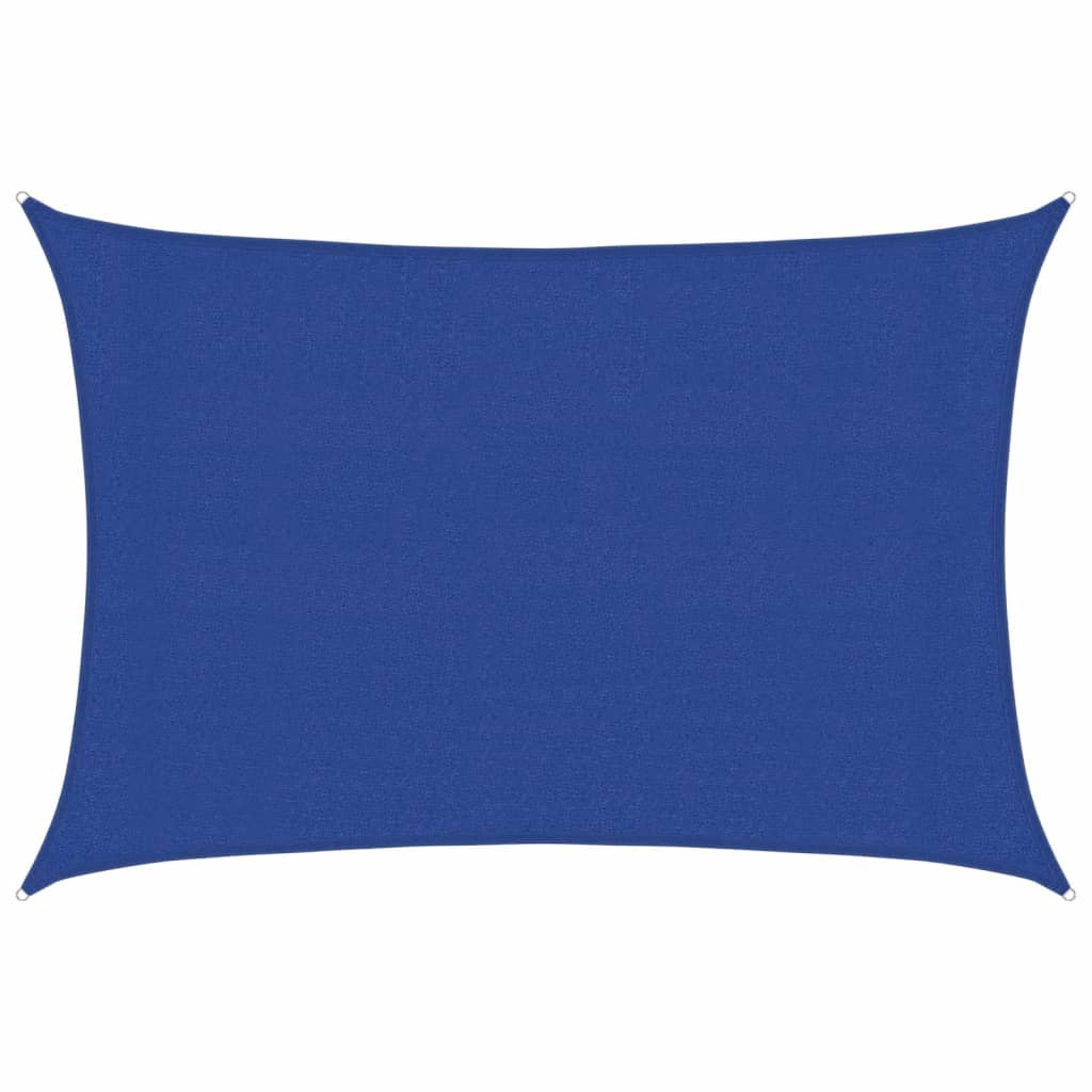 Vela Parasole 160 g/m² Rettangolare Blu 3x4,5 m in HDPE
