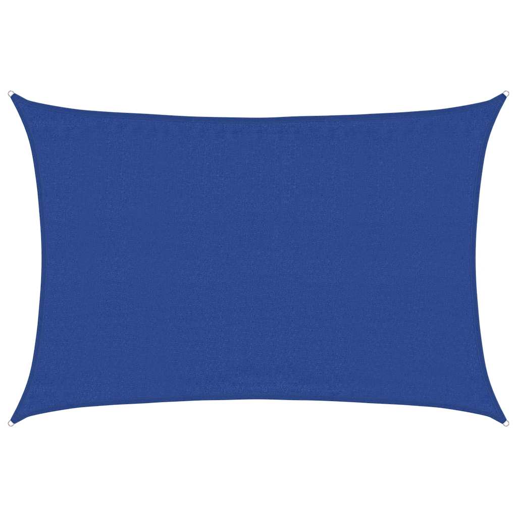 Vela Parasole 160 g/m² Rettangolare Blu 3,5x4,5 m in HDPE