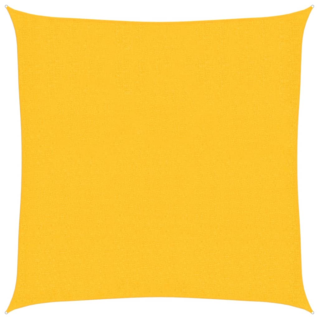 Vela Parasole 160 g/m² Gialla 2,5x2,5 m in HDPE 311548