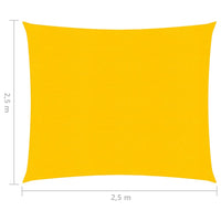 Vela ombreggiante 160 g/m² 2,5 x 2,5 m HDPE giallo 02_0009112
