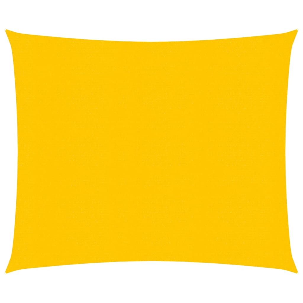 Vela Parasole 160 g/m² Quadrata Giallo 4x4 m in HDPE