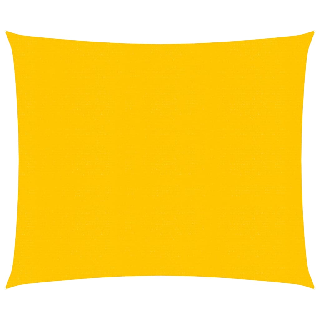 Vela Parasole 160 g/m² Quadrata Giallo 5x5 m in HDPE