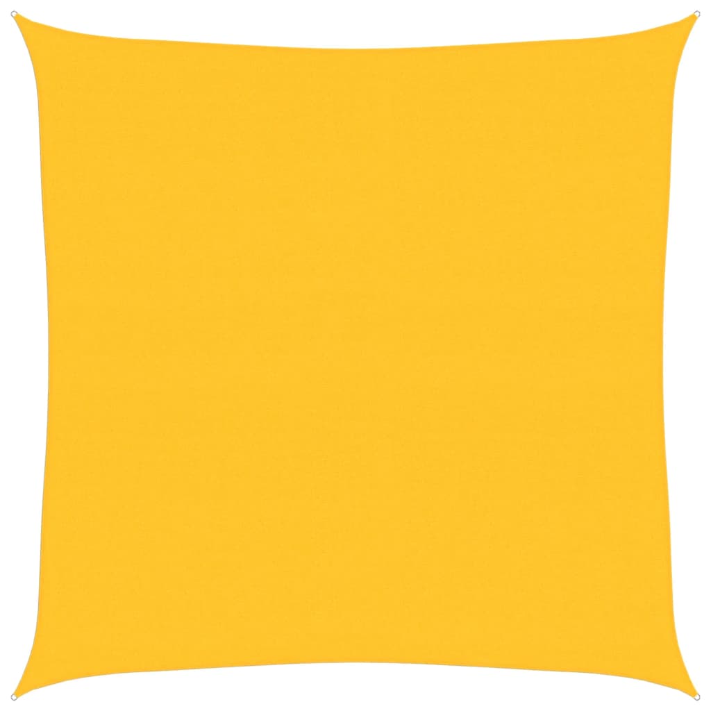 Vela Parasole 160 g/m² Quadrata Giallo 6x6 m in HDPE