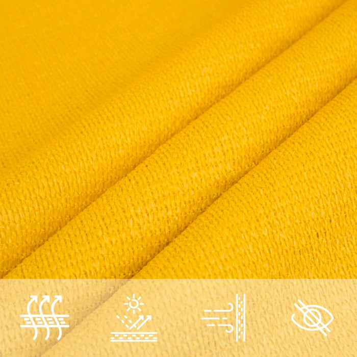 Vela Parasole 160 g/m² Quadrata Giallo 6x6 m in HDPE 311554
