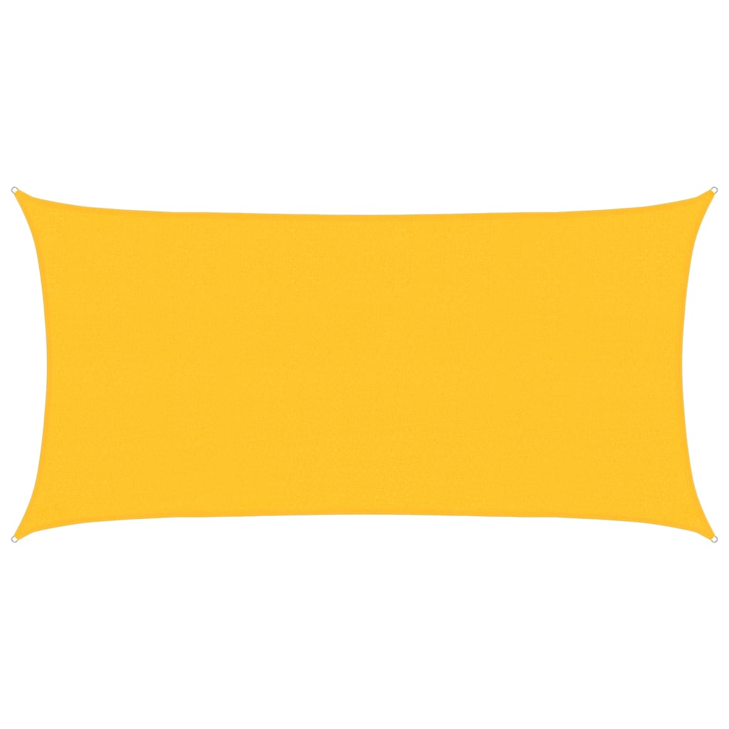 Vela Parasole 160 g/m² Rettangolare Giallo 2x3,5 m in HDPE