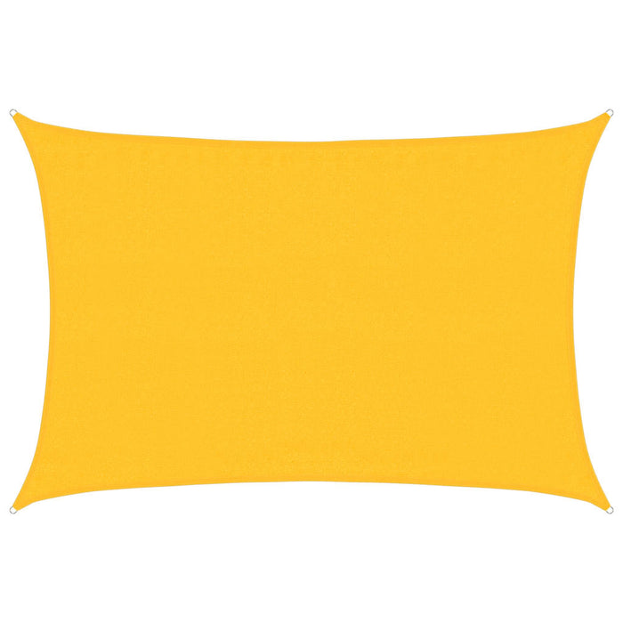 Vela Parasole 160 g/m² Rettangolare Giallo 3,5x5 m in HDPE 311572