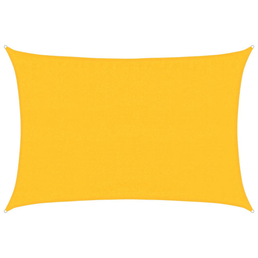 Vela Parasole 160 g/m² Rettangolare Giallo 3,5x5 m in HDPE