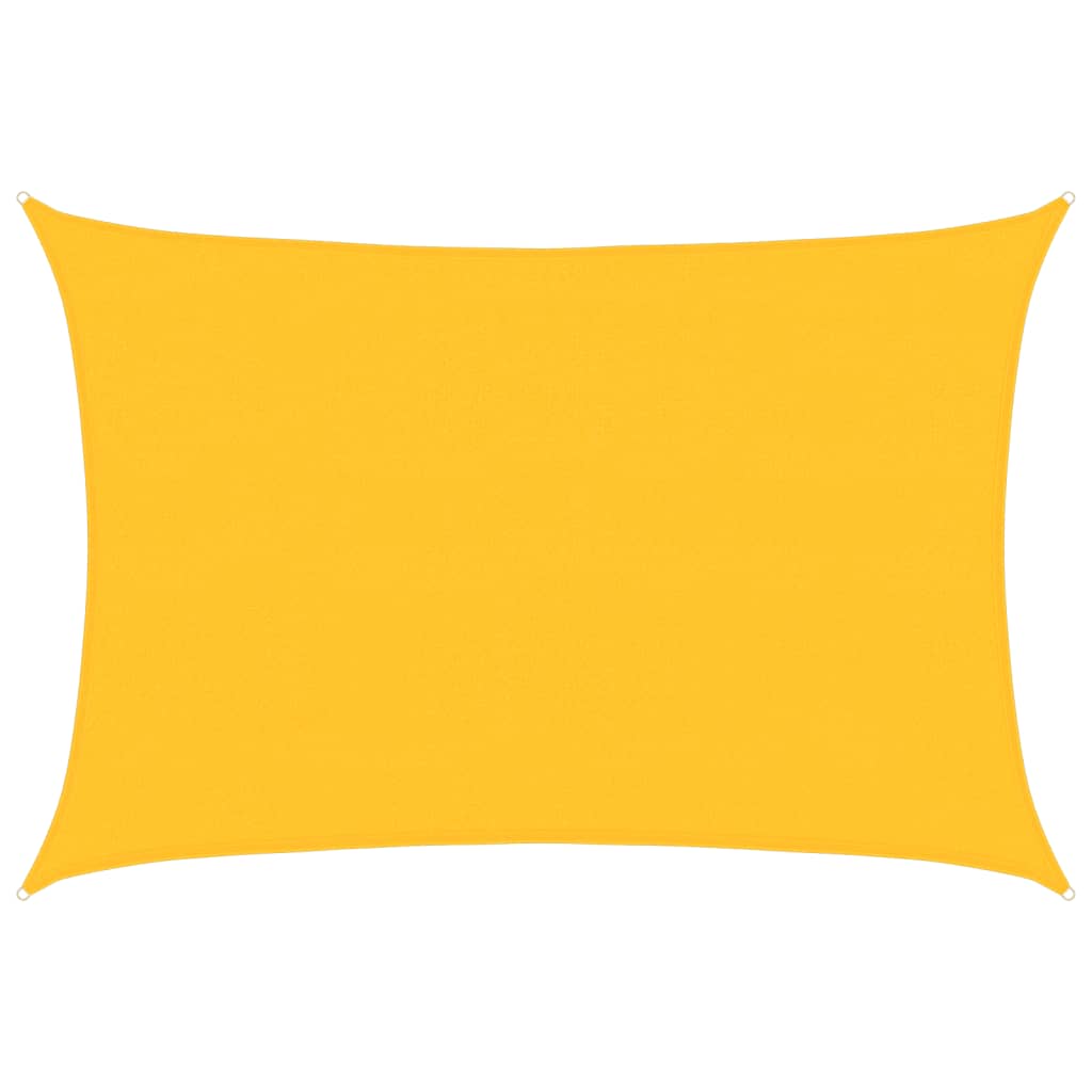 Vela Parasole 160 g/m² Rettangolare Giallo 4x5 m in HDPE 311573