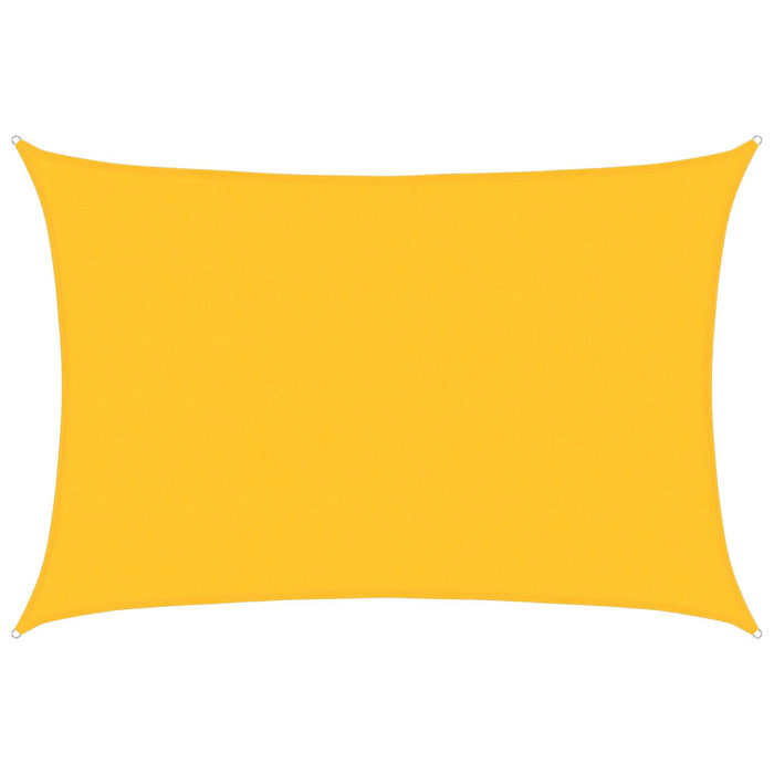Vela Parasole 160 g/m² Rettangolare Giallo 5x6 m in HDPE 311576