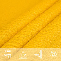 Vela Parasole 160 g/m² Rettangolare Giallo 5x6 m in HDPE 311576