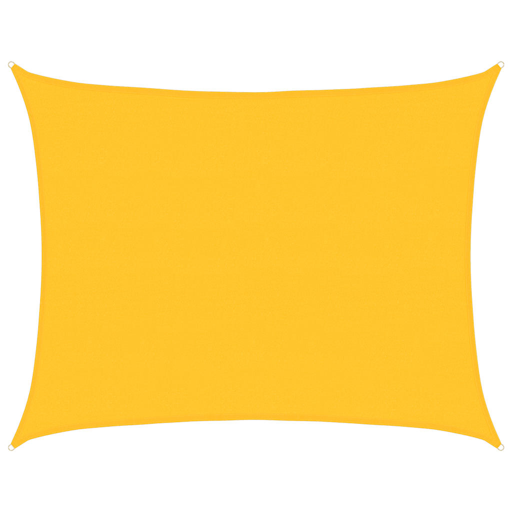 Vela Parasole 160 g/m² Rettangolare Giallo 6x7 m in HDPE