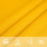 Vela Parasole 160 g/m² Rettangolare Giallo 6x7 m in HDPE 311579