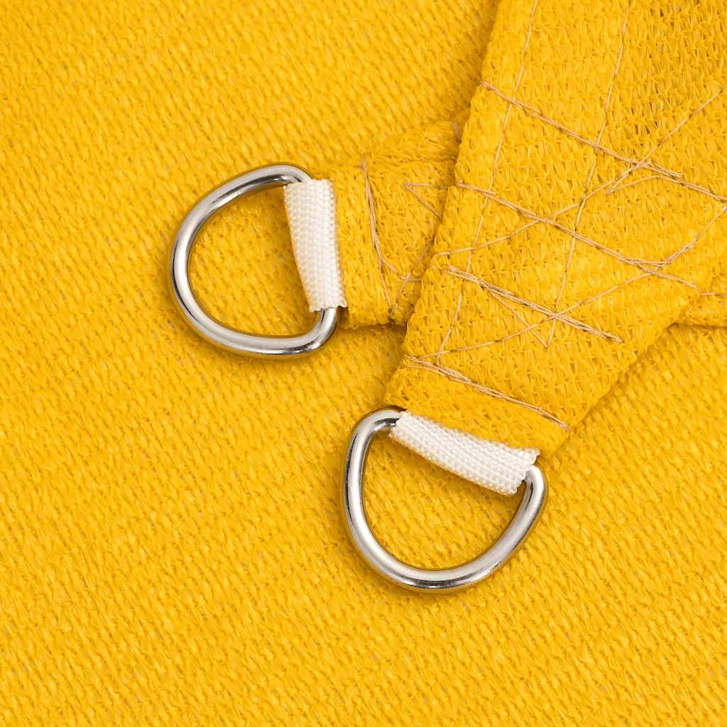 Vela Parasole 160 g/m² Triangolare Giallo 5x6x6 m in HDPE 311593