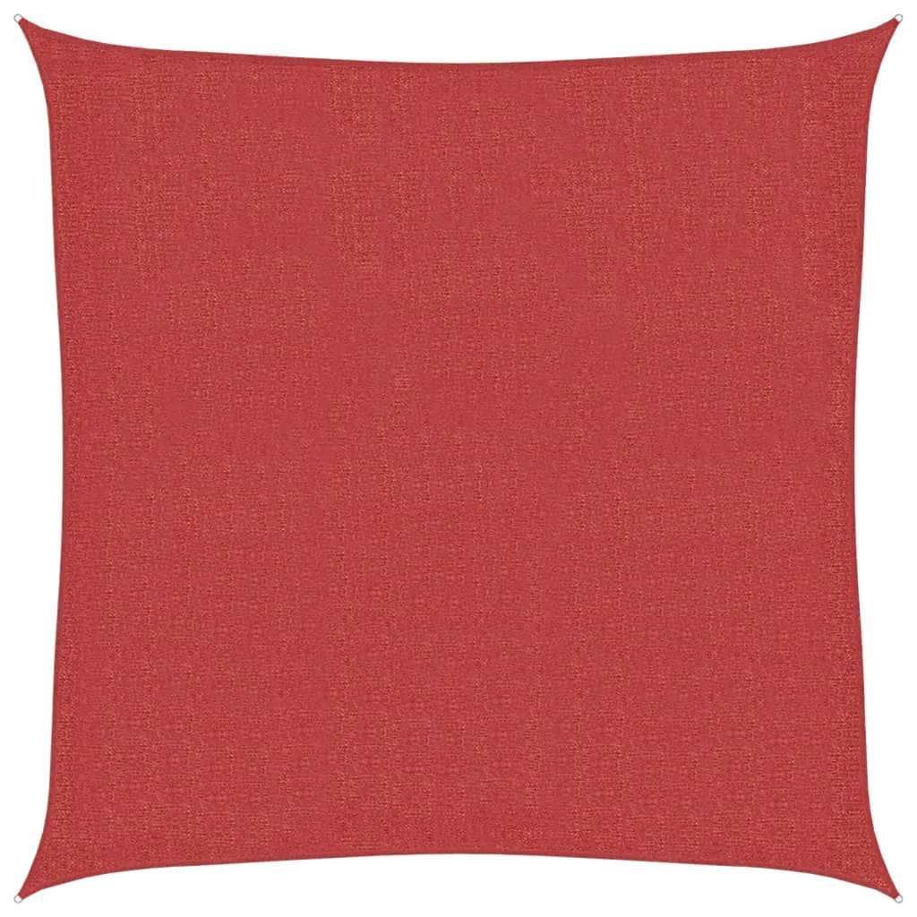 Vela Parasole 160 g/m² Rossa 2,5x2,5 m in HDPE