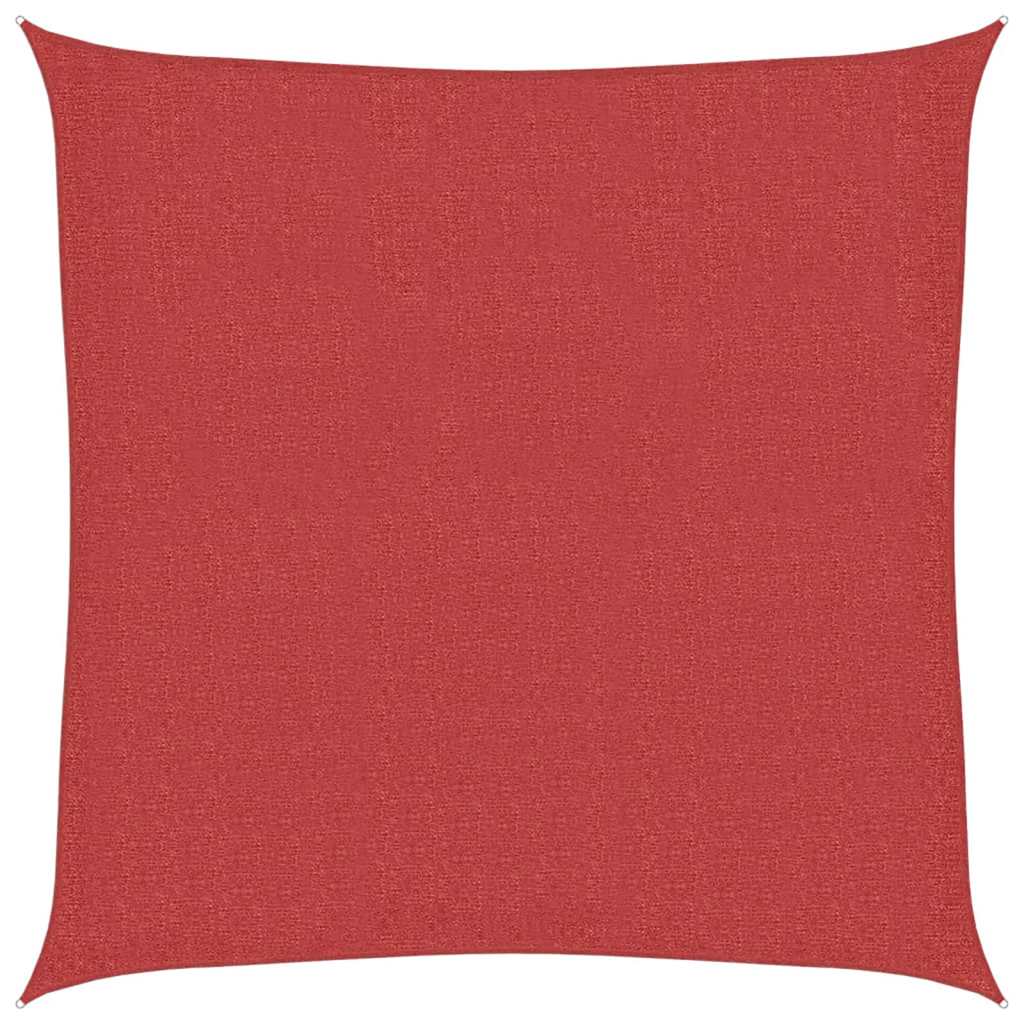 Vela Parasole 160 g/mÂ² Rossa 3,6x3,6 m in HDPE