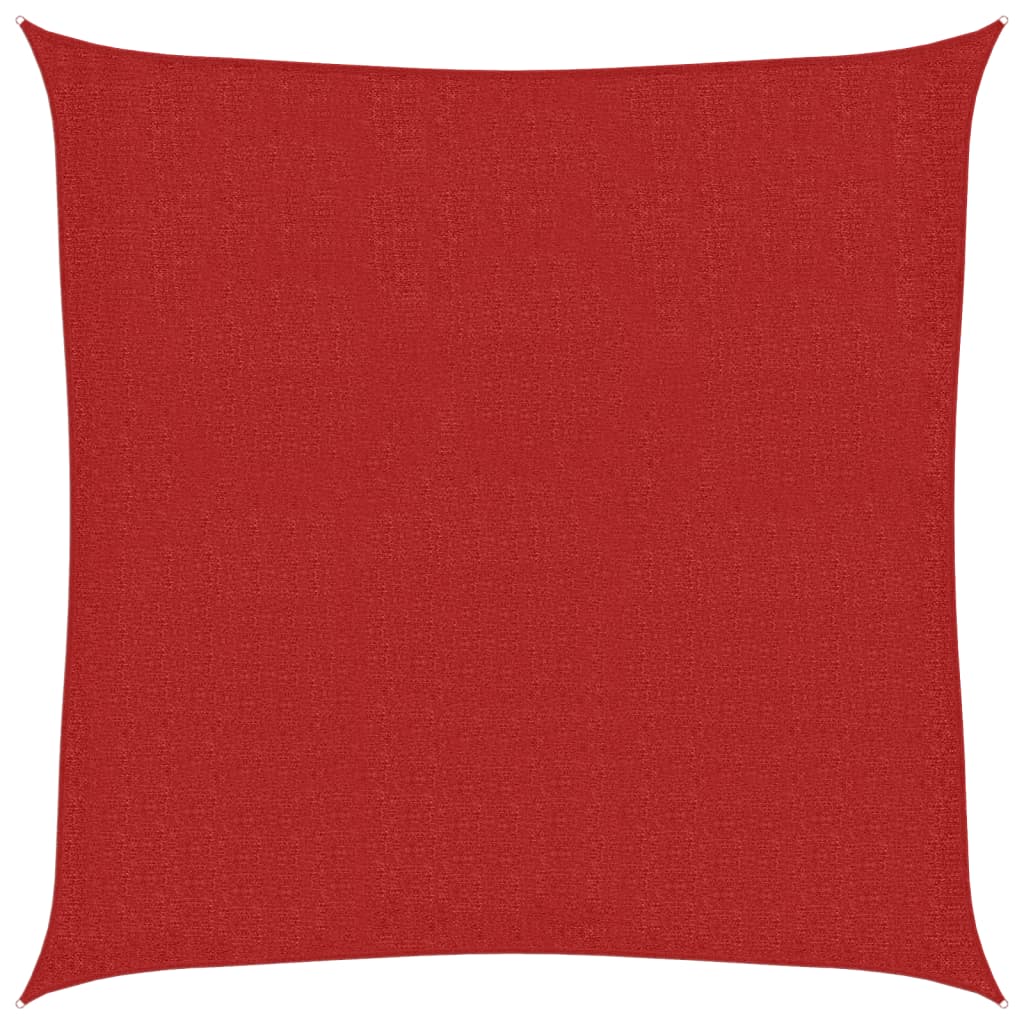 Vela Parasole 160 g/m² Rossa 3,6x3,6 m in HDPE 311605