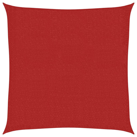 Vela Parasole 160 g/m² Rossa 3,6x3,6 m in HDPE 311605