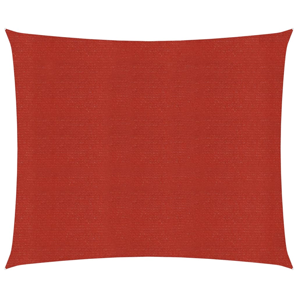 Vela ombreggiante 160 g/m² rossa 6 x 6 m HDPE 02_0009291