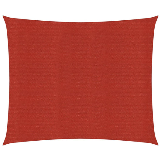 Vela ombreggiante 160 g/m² rossa 6 x 6 m HDPE 02_0009291