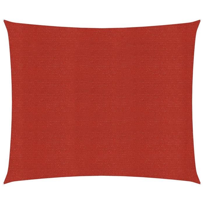 Vela ombreggiante 160 g/m² rossa 6 x 6 m HDPE 02_0009291