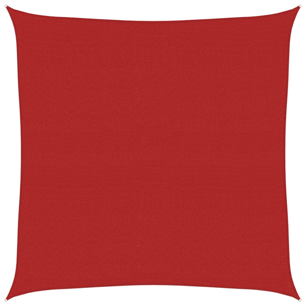 Vela Parasole 160 g/m² Rossa 7x7 m in HDPE 311610