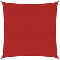 Vela Parasole 160 g/m² Rossa 7x7 m in HDPE 311610