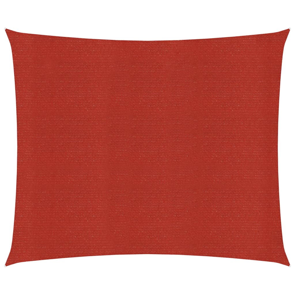 Vela ombreggiante 160 g/m² rossa 7 x 7 m HDPE 02_0009293