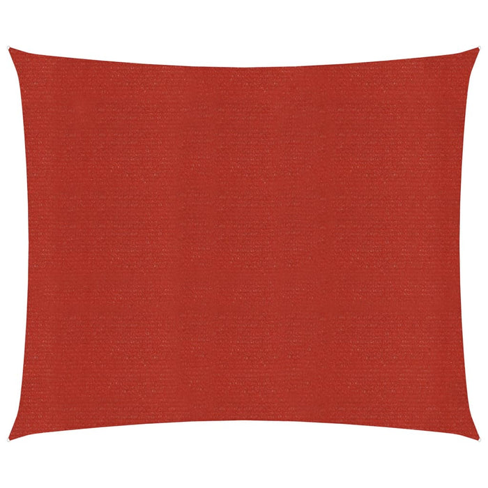 Vela ombreggiante 160 g/m² rossa 7 x 7 m HDPE 02_0009293