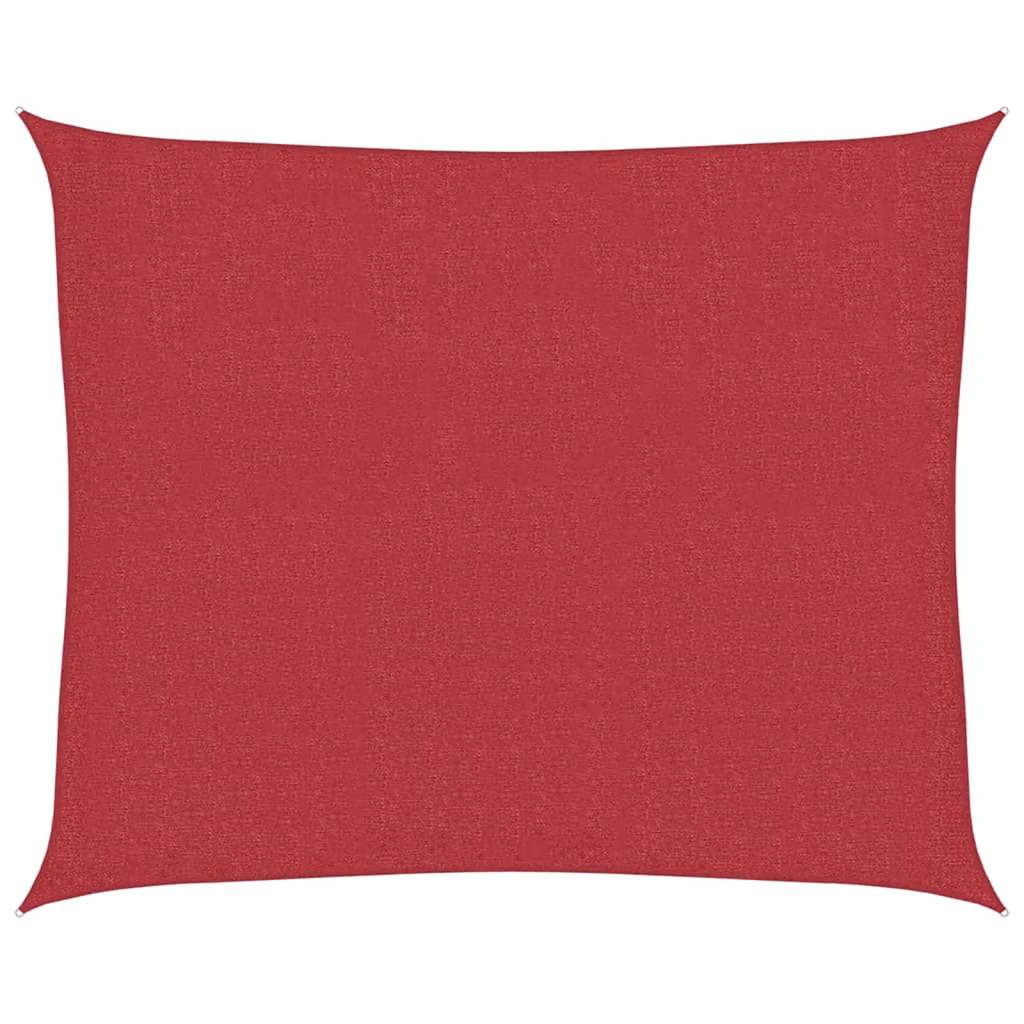 Vela Parasole 160 g/mÂ² Rossa 2,5x3 m in HDPE