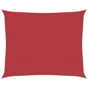 Vela Parasole 160 g/mÂ² Rossa 2,5x3 m in HDPE