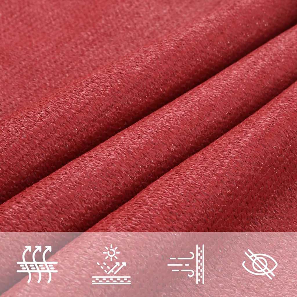 Vela Parasole 160 g/mÂ² Rossa 2,5x5 m in HDPE cod mxl 21449