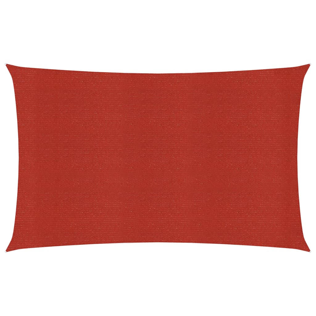 Vela ombreggiante 160 g/m² rossa 3 x 6 m HDPE 02_0009273