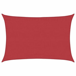 Vela Parasole 160 g/mÂ² Rossa 3,5x5 m in HDPE
