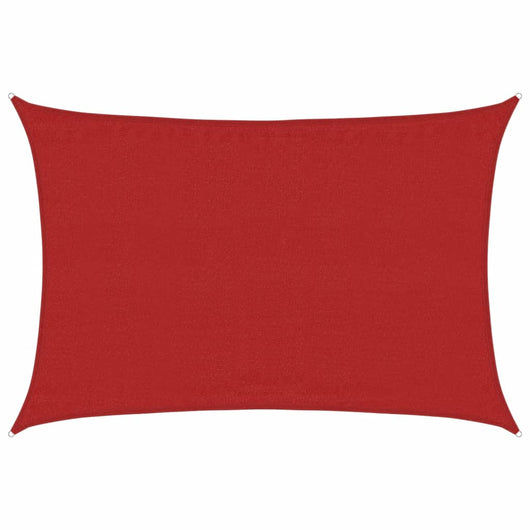 Vela Parasole 160 g/m² Rossa 3,5x5 m in HDPE 311627
