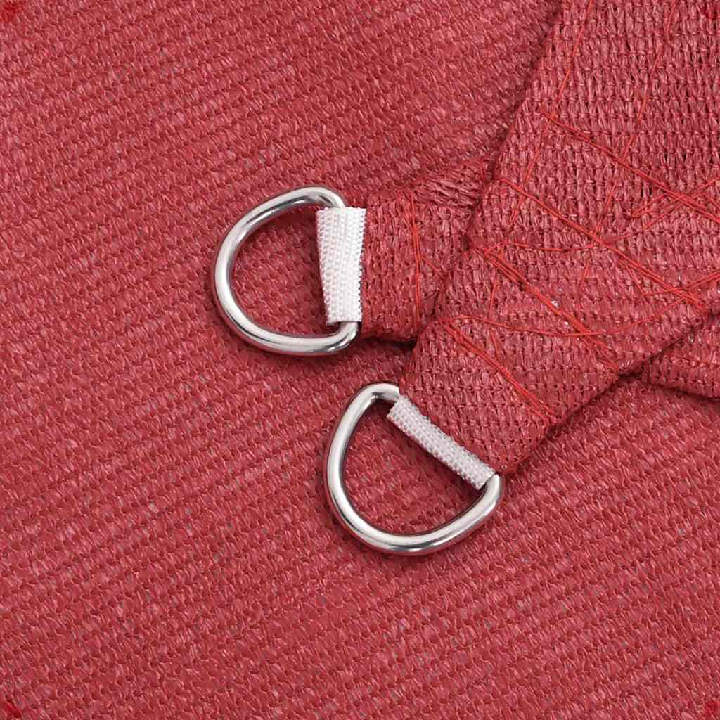 Vela Parasole 160 g/mÂ² Rossa 3,5x3,5x4,9 m in HDPE cod mxl 10354