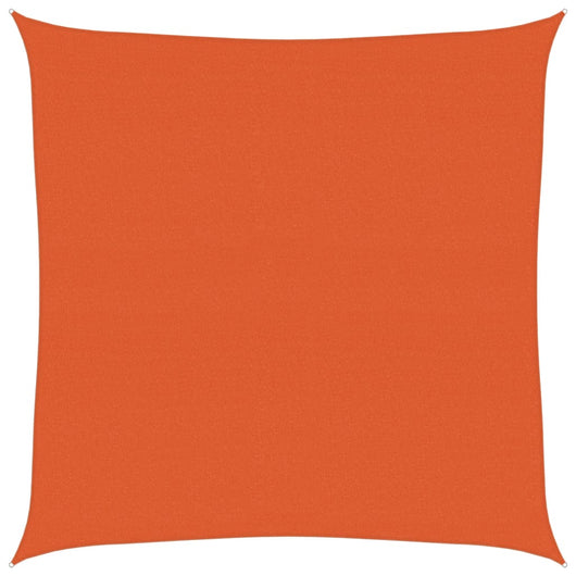 Vela Parasole 160 g/m² Quadrata Arancione 4x4 m in HDPE