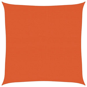 Vela Parasole 160 g/m² Quadrata Arancione 6x6 m in HDPE